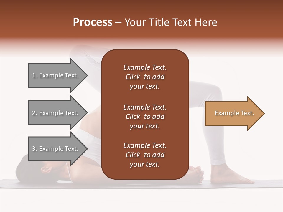 A Woman Doing A Yoga Pose On A Mat PowerPoint Template