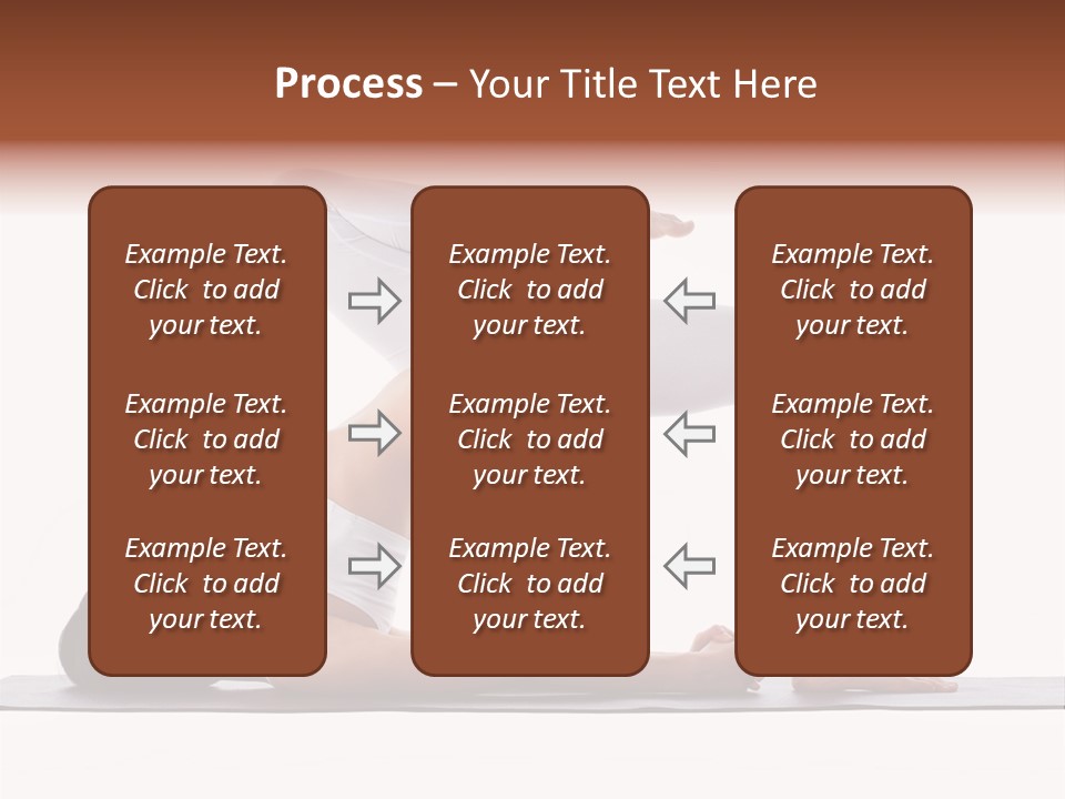 A Woman Doing A Yoga Pose On A Mat PowerPoint Template