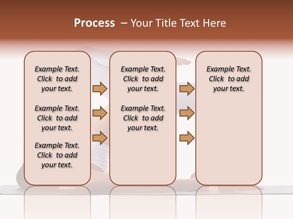 A Woman Doing A Yoga Pose On A Mat PowerPoint Template
