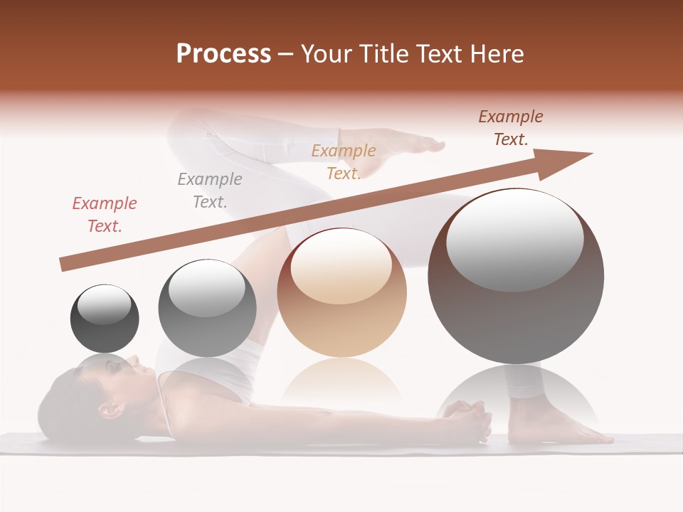 A Woman Doing A Yoga Pose On A Mat PowerPoint Template