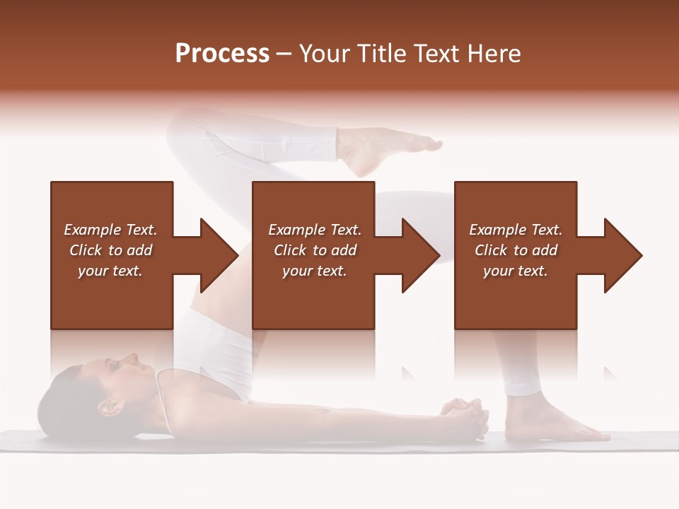 A Woman Doing A Yoga Pose On A Mat PowerPoint Template