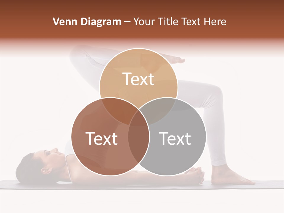 A Woman Doing A Yoga Pose On A Mat PowerPoint Template