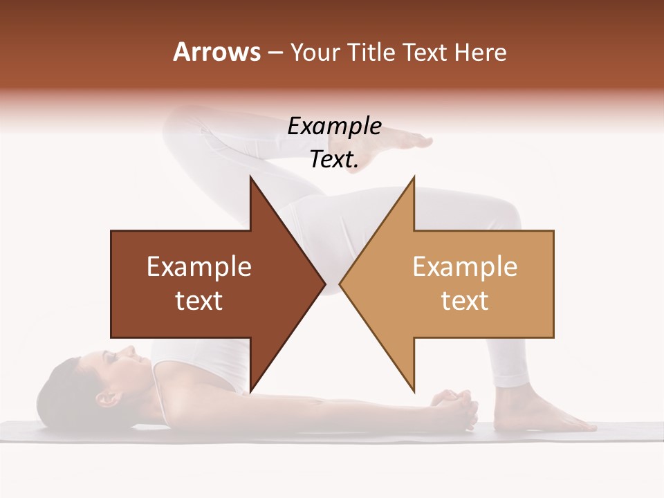 A Woman Doing A Yoga Pose On A Mat PowerPoint Template