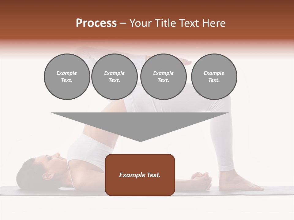 A Woman Doing A Yoga Pose On A Mat PowerPoint Template