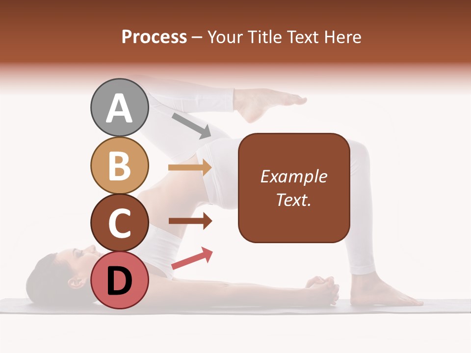 A Woman Doing A Yoga Pose On A Mat PowerPoint Template