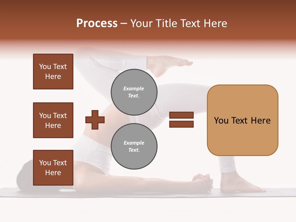 A Woman Doing A Yoga Pose On A Mat PowerPoint Template