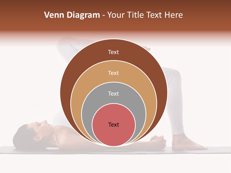 A Woman Doing A Yoga Pose On A Mat PowerPoint Template