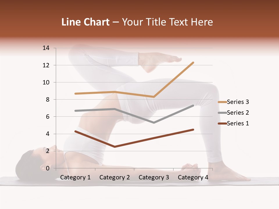 A Woman Doing A Yoga Pose On A Mat PowerPoint Template