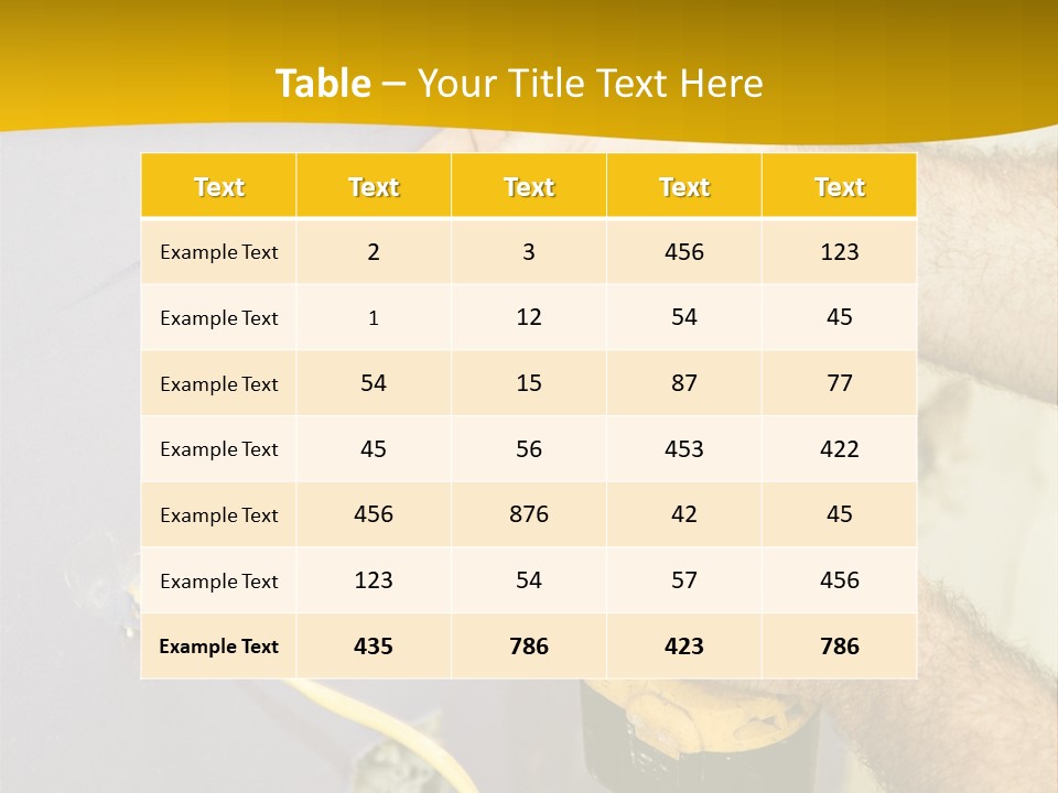 A Man Is Using A Power Drill On A Wall PowerPoint Template