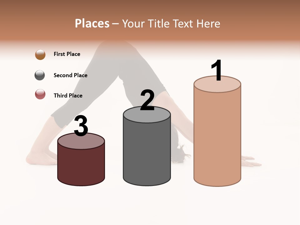 A Woman Is Doing A Yoga Pose On Her Stomach PowerPoint Template