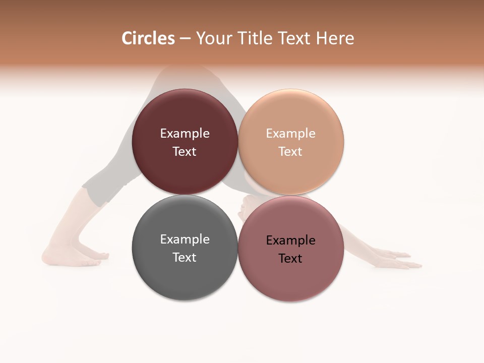 A Woman Is Doing A Yoga Pose On Her Stomach PowerPoint Template