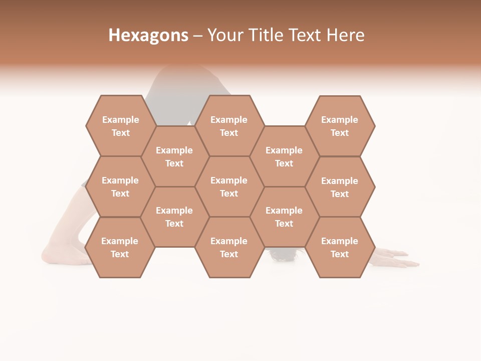 A Woman Is Doing A Yoga Pose On Her Stomach PowerPoint Template