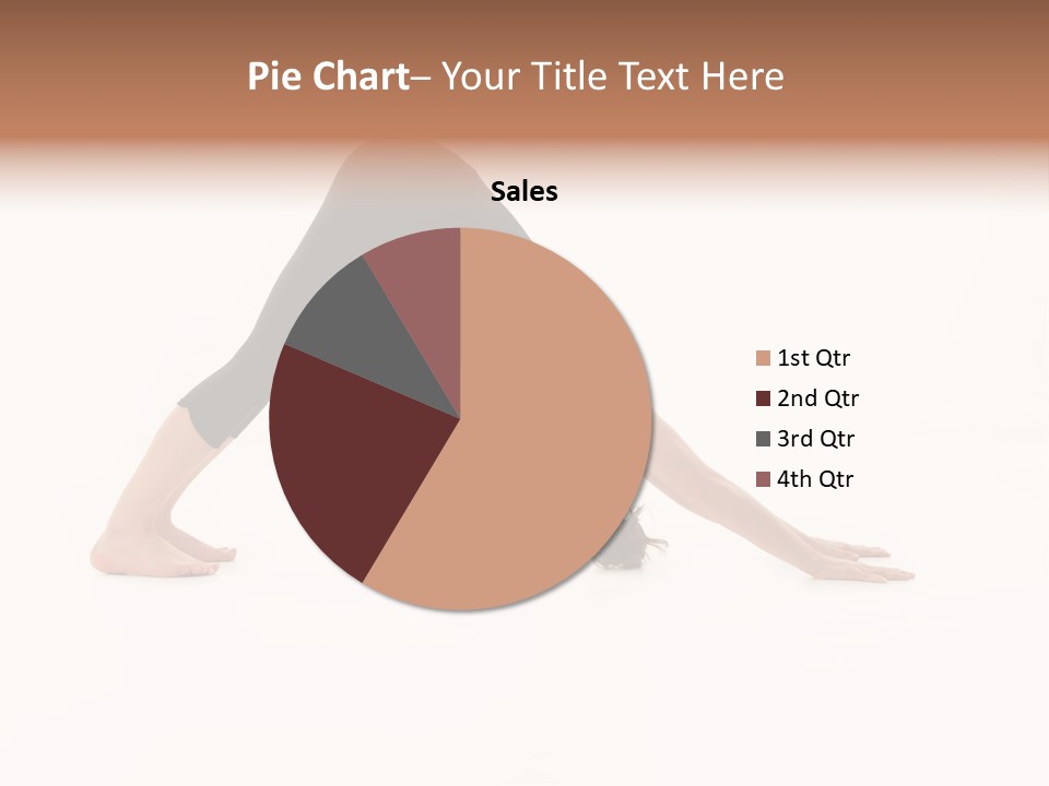 A Woman Is Doing A Yoga Pose On Her Stomach PowerPoint Template