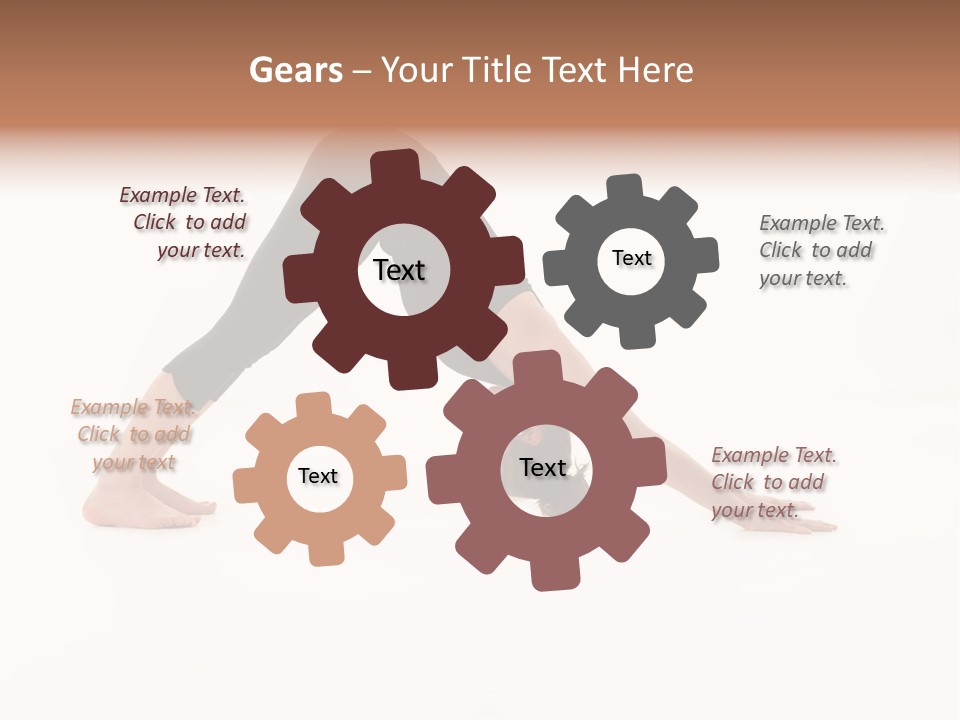 A Woman Is Doing A Yoga Pose On Her Stomach PowerPoint Template