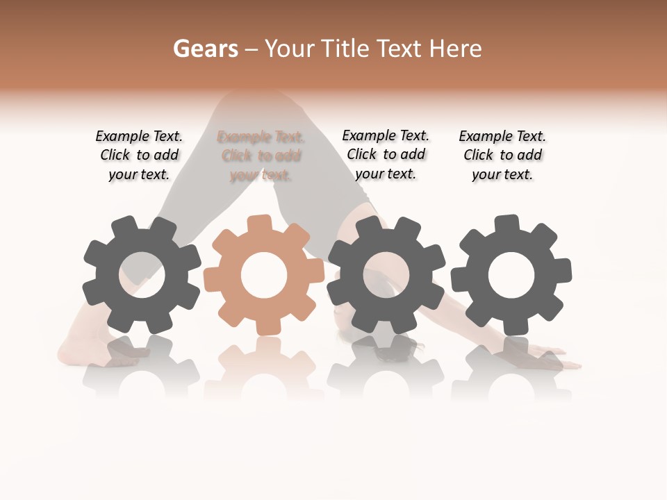 A Woman Is Doing A Yoga Pose On Her Stomach PowerPoint Template