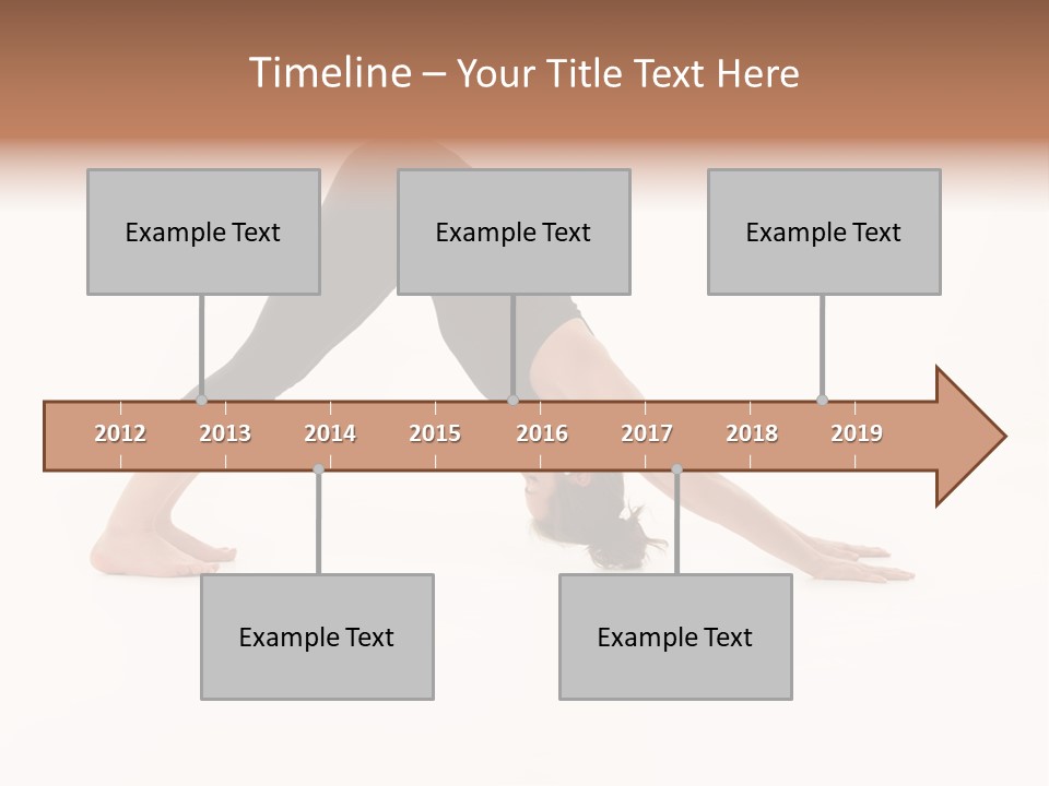 A Woman Is Doing A Yoga Pose On Her Stomach PowerPoint Template