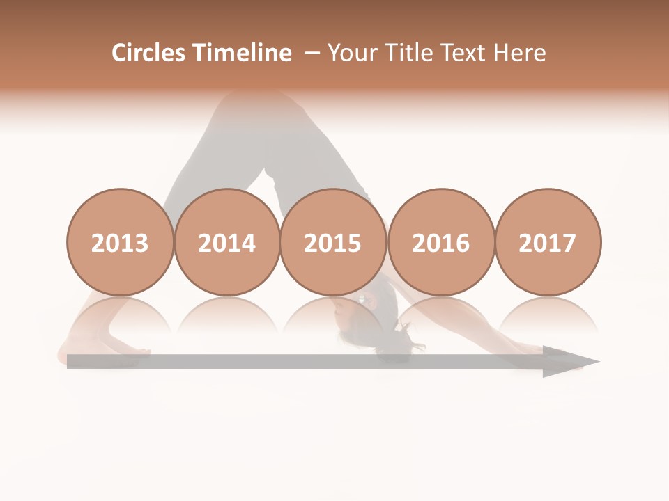 A Woman Is Doing A Yoga Pose On Her Stomach PowerPoint Template