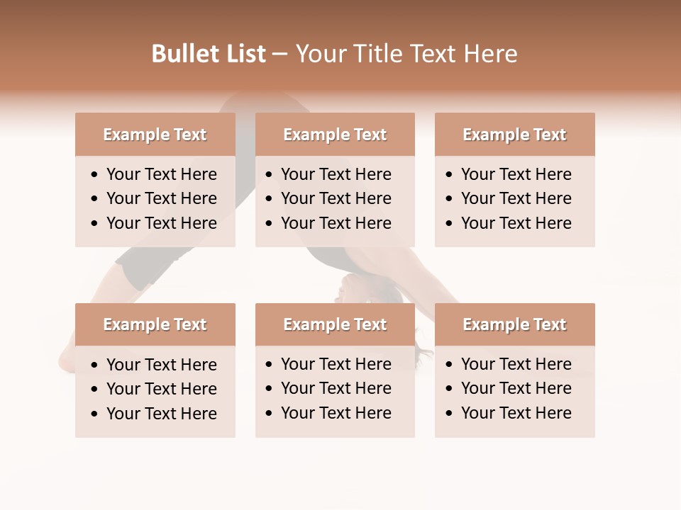 A Woman Is Doing A Yoga Pose On Her Stomach PowerPoint Template