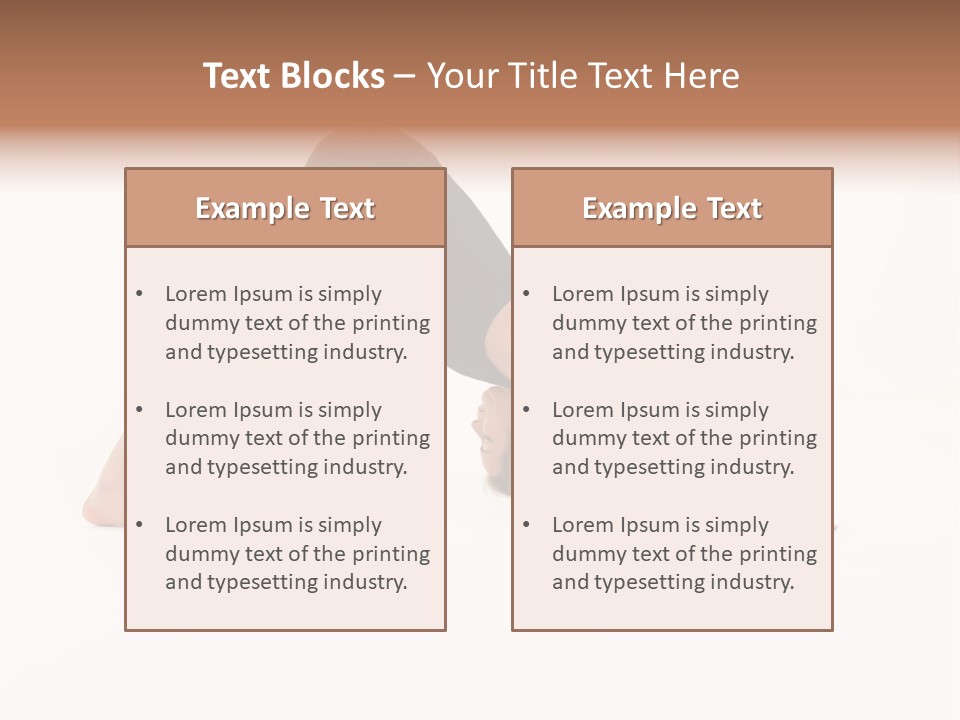 A Woman Is Doing A Yoga Pose On Her Stomach PowerPoint Template