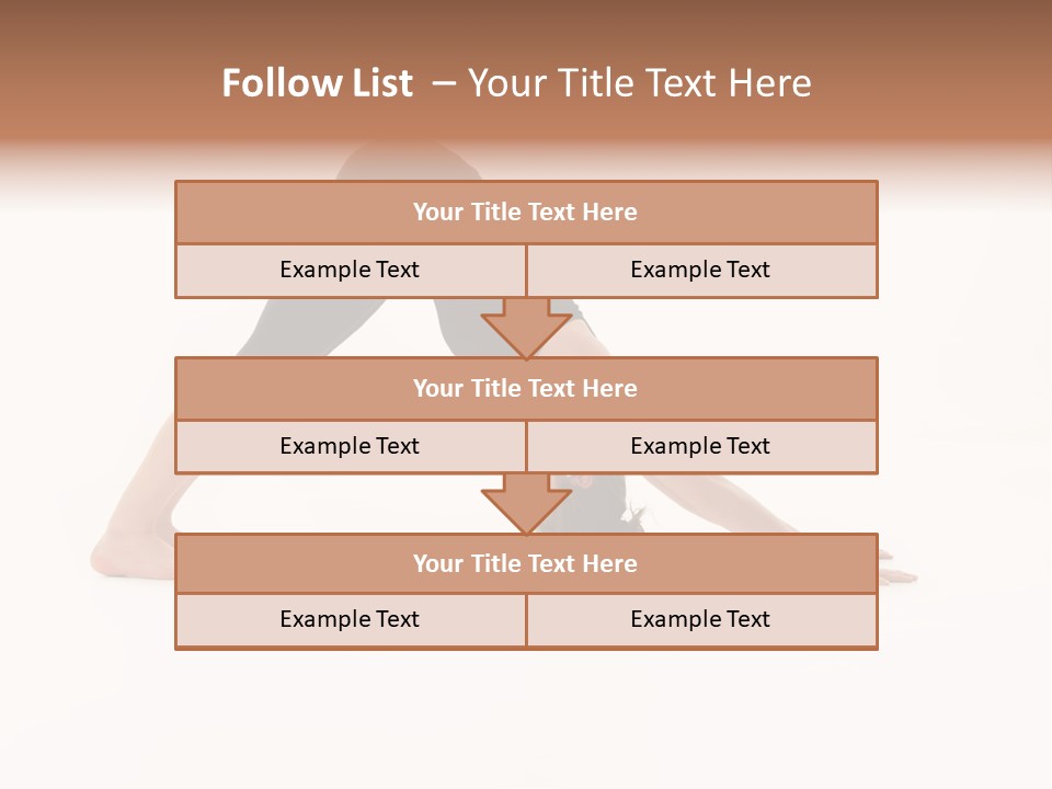 A Woman Is Doing A Yoga Pose On Her Stomach PowerPoint Template