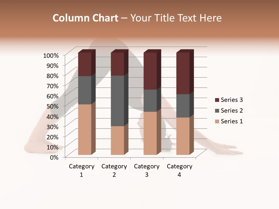 A Woman Is Doing A Yoga Pose On Her Stomach PowerPoint Template