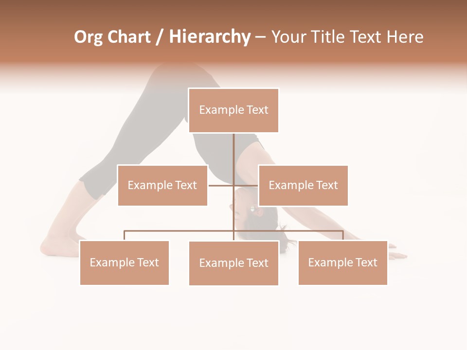 A Woman Is Doing A Yoga Pose On Her Stomach PowerPoint Template