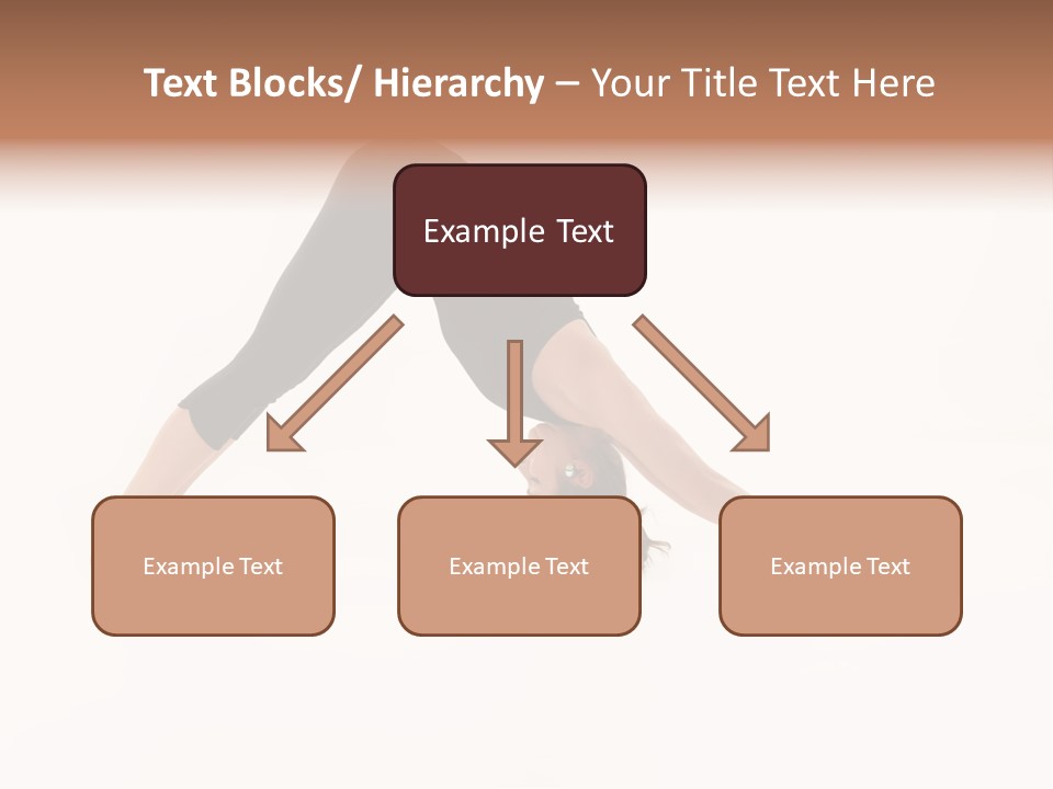 A Woman Is Doing A Yoga Pose On Her Stomach PowerPoint Template