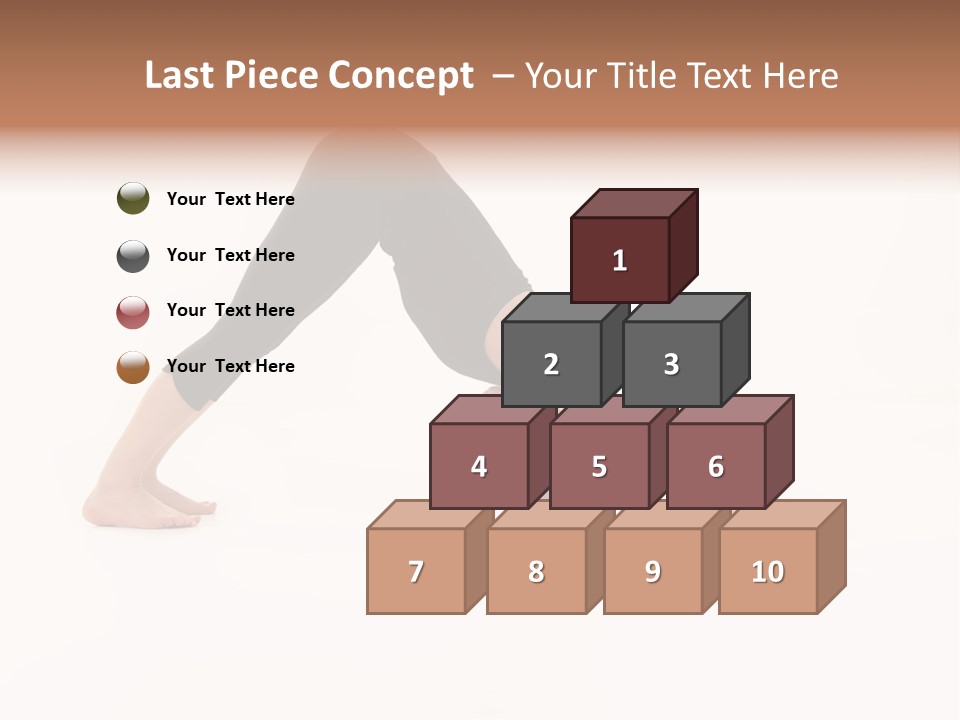 A Woman Is Doing A Yoga Pose On Her Stomach PowerPoint Template