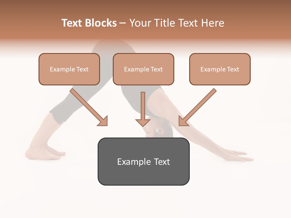 A Woman Is Doing A Yoga Pose On Her Stomach PowerPoint Template