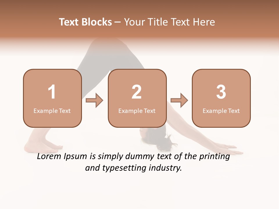 A Woman Is Doing A Yoga Pose On Her Stomach PowerPoint Template