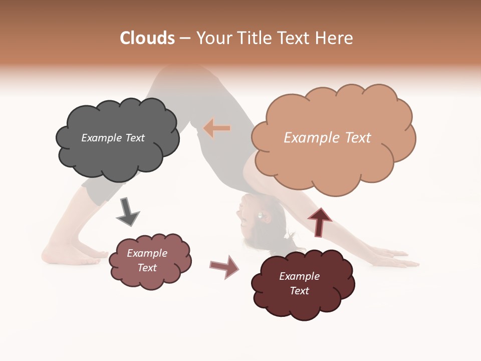 A Woman Is Doing A Yoga Pose On Her Stomach PowerPoint Template