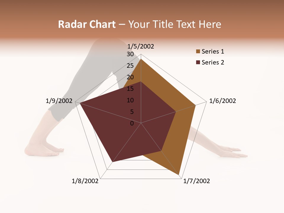 A Woman Is Doing A Yoga Pose On Her Stomach PowerPoint Template