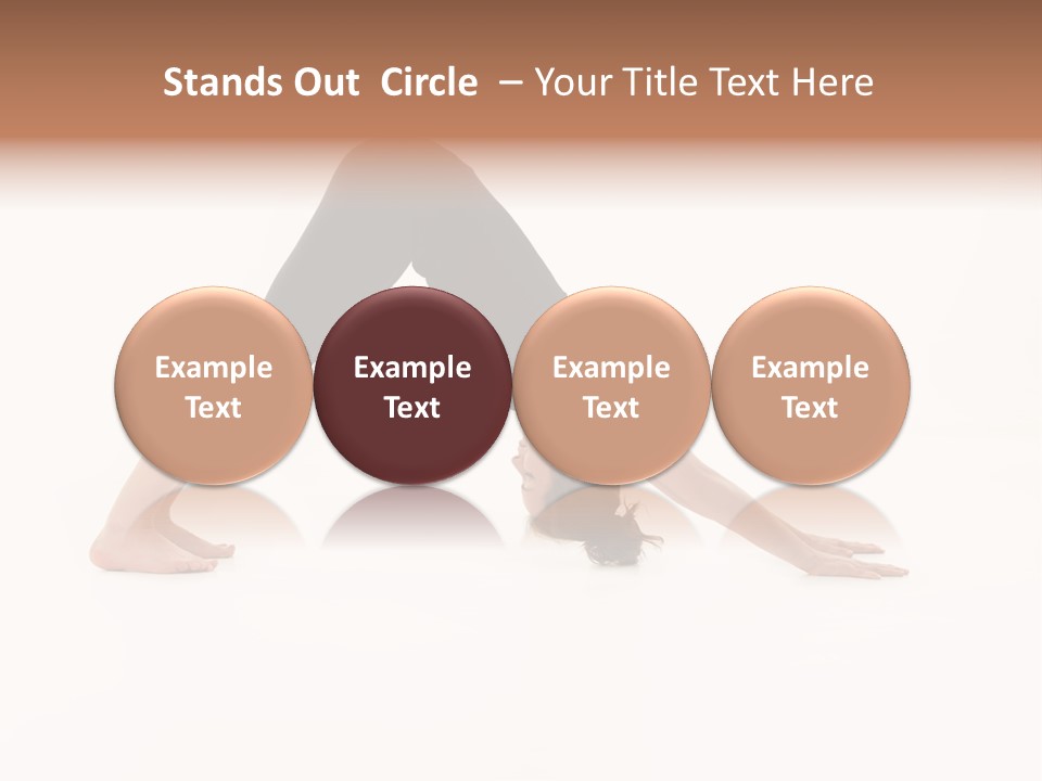 A Woman Is Doing A Yoga Pose On Her Stomach PowerPoint Template