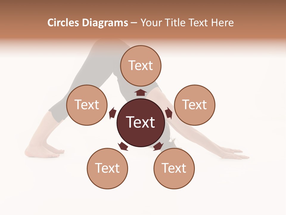 A Woman Is Doing A Yoga Pose On Her Stomach PowerPoint Template