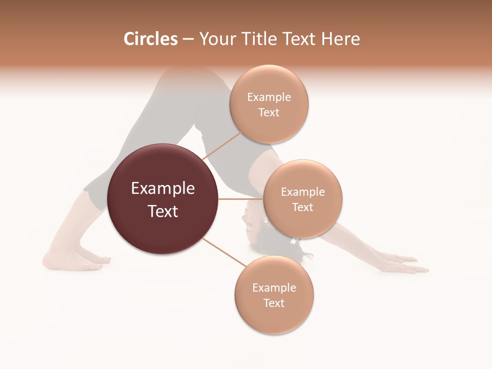 A Woman Is Doing A Yoga Pose On Her Stomach PowerPoint Template