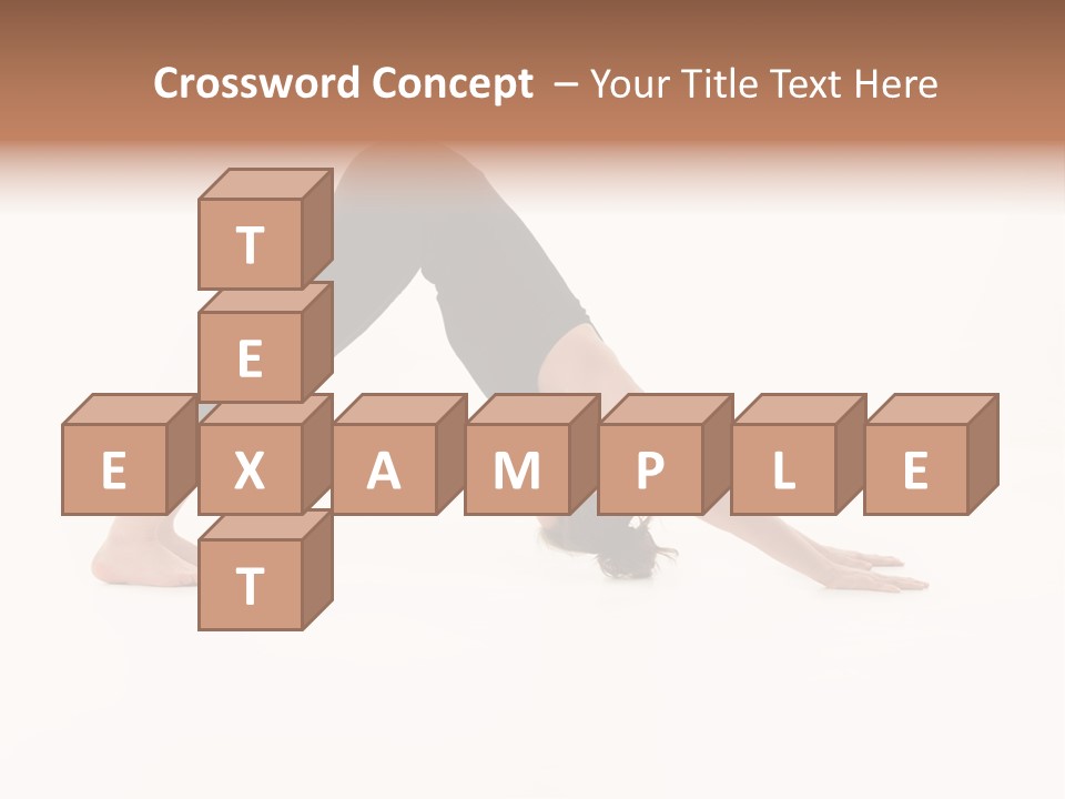 A Woman Is Doing A Yoga Pose On Her Stomach PowerPoint Template