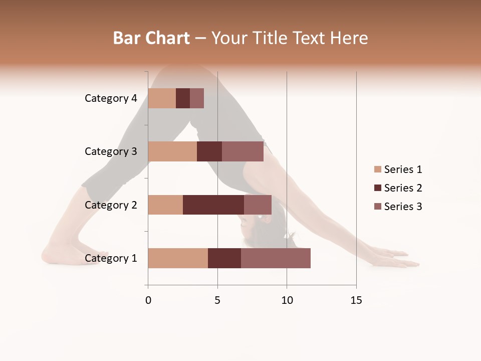 A Woman Is Doing A Yoga Pose On Her Stomach PowerPoint Template