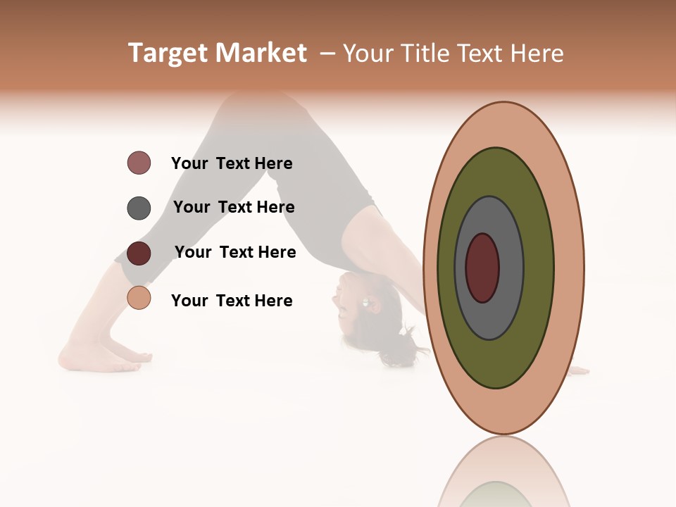 A Woman Is Doing A Yoga Pose On Her Stomach PowerPoint Template