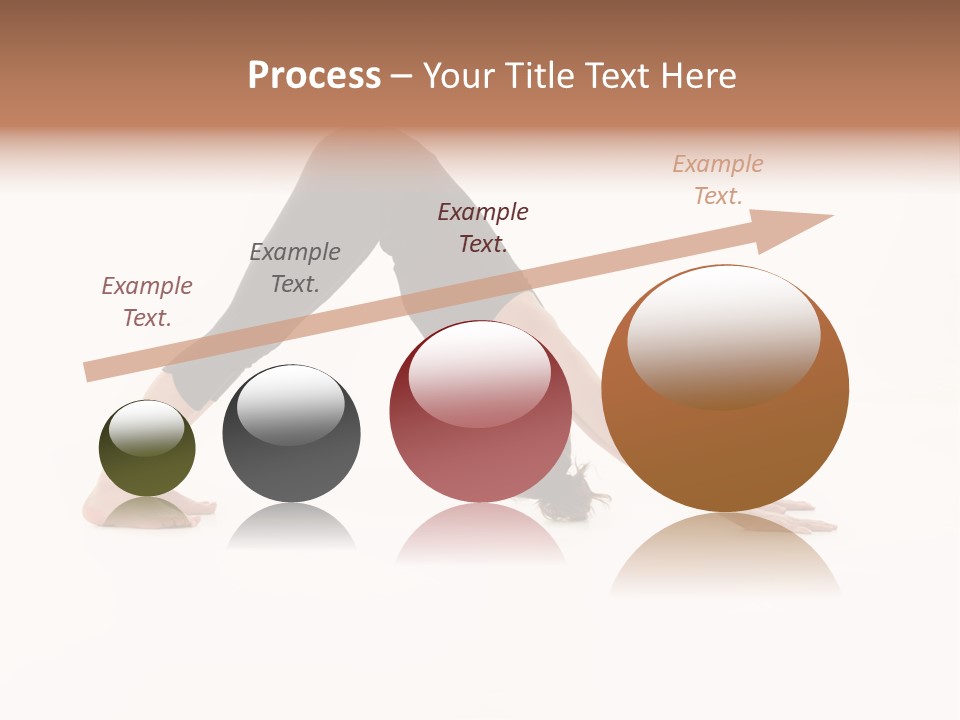 A Woman Is Doing A Yoga Pose On Her Stomach PowerPoint Template