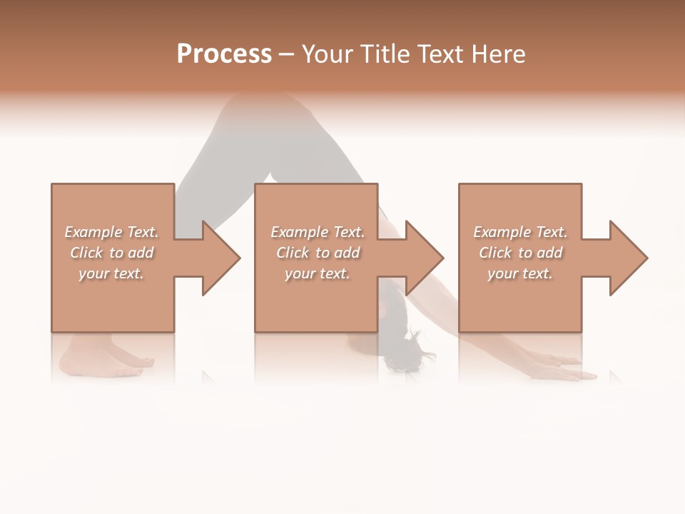 A Woman Is Doing A Yoga Pose On Her Stomach PowerPoint Template