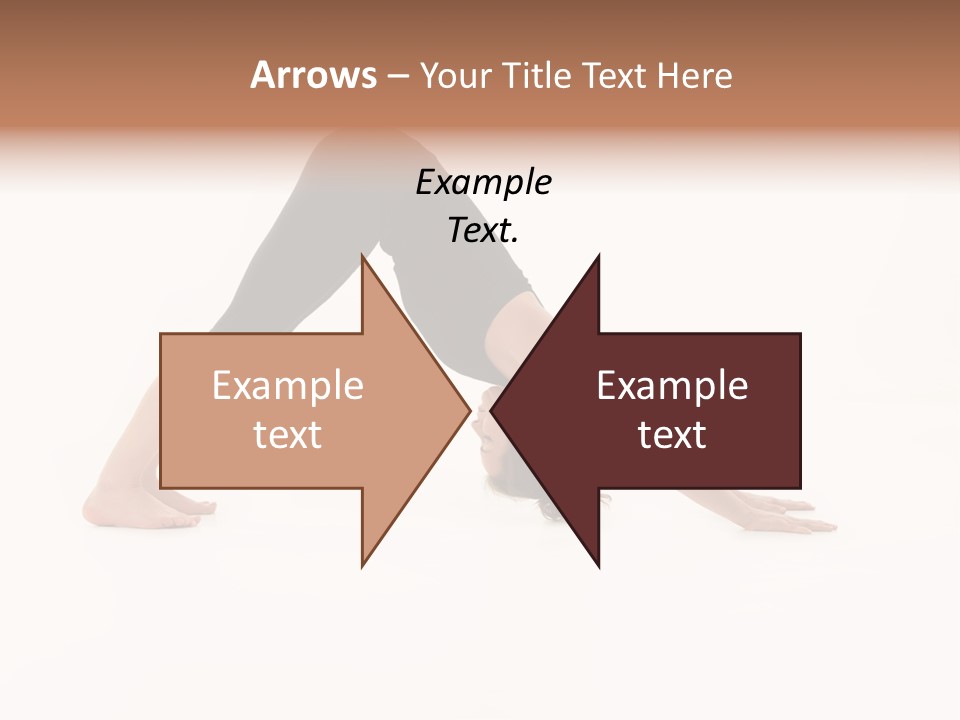 A Woman Is Doing A Yoga Pose On Her Stomach PowerPoint Template