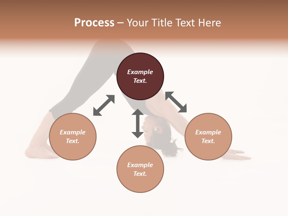 A Woman Is Doing A Yoga Pose On Her Stomach PowerPoint Template