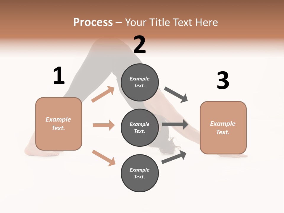 A Woman Is Doing A Yoga Pose On Her Stomach PowerPoint Template