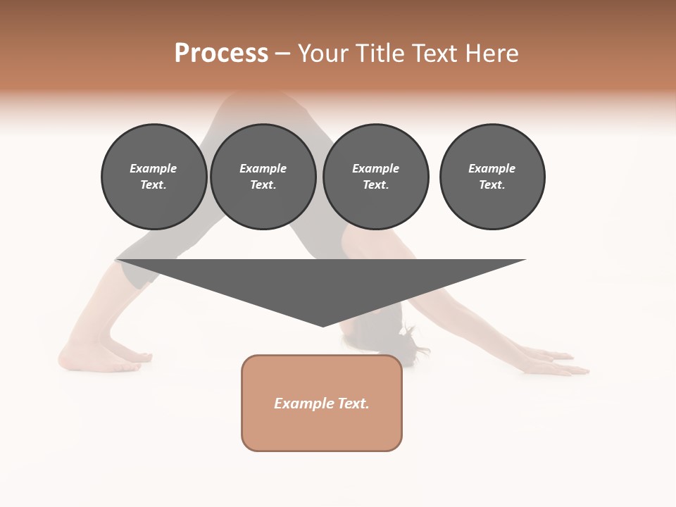 A Woman Is Doing A Yoga Pose On Her Stomach PowerPoint Template