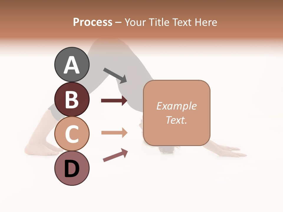 A Woman Is Doing A Yoga Pose On Her Stomach PowerPoint Template