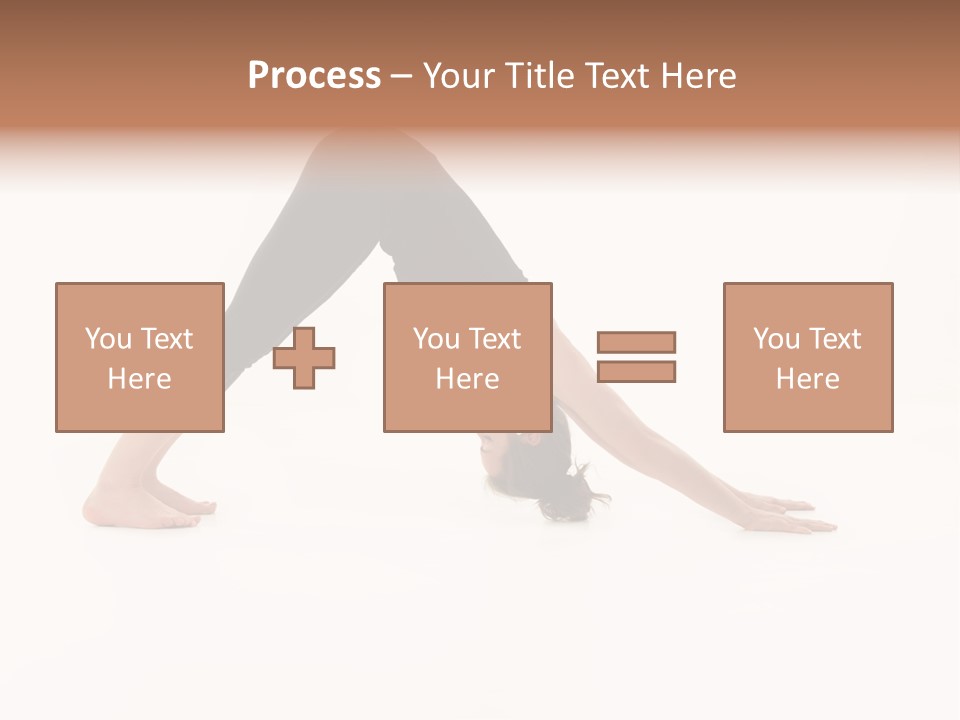 A Woman Is Doing A Yoga Pose On Her Stomach PowerPoint Template