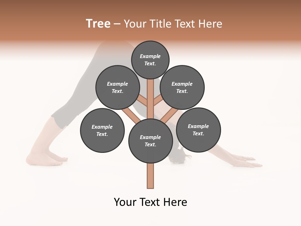 A Woman Is Doing A Yoga Pose On Her Stomach PowerPoint Template