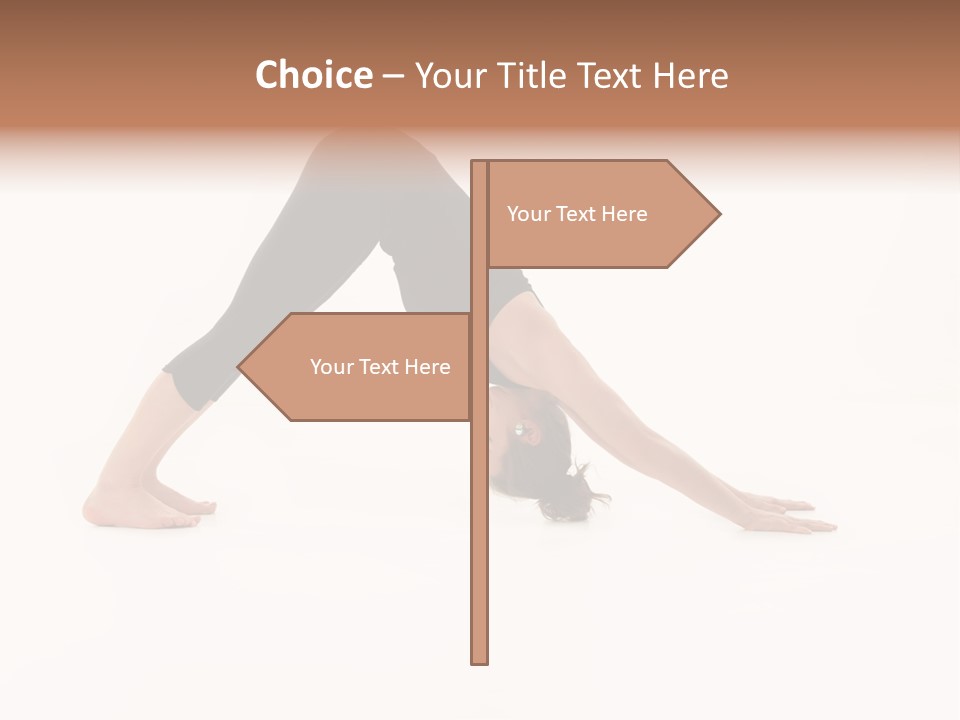 A Woman Is Doing A Yoga Pose On Her Stomach PowerPoint Template