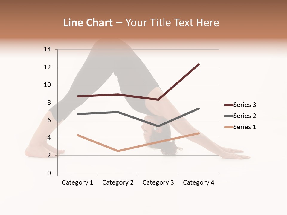 A Woman Is Doing A Yoga Pose On Her Stomach PowerPoint Template