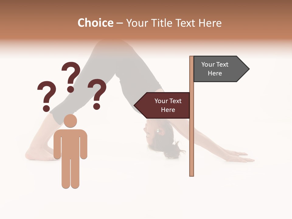 A Woman Is Doing A Yoga Pose On Her Stomach PowerPoint Template